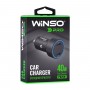 Автомобільний зарядний пристрій Winso PRO 40W 2xUSB-C LED Ring Metal