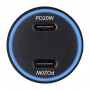 Автомобільний зарядний пристрій Winso PRO 40W 2xUSB-C LED Ring Metal
