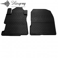 Передні автомобільні Гумові Килимки (2 шт) для  Honda Civic sedan (4d) (2000-2005)