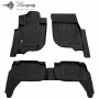 Комплект 3D ковриков в салон автомобиля Mitsubishi L200 (2015-...) (коротка база)